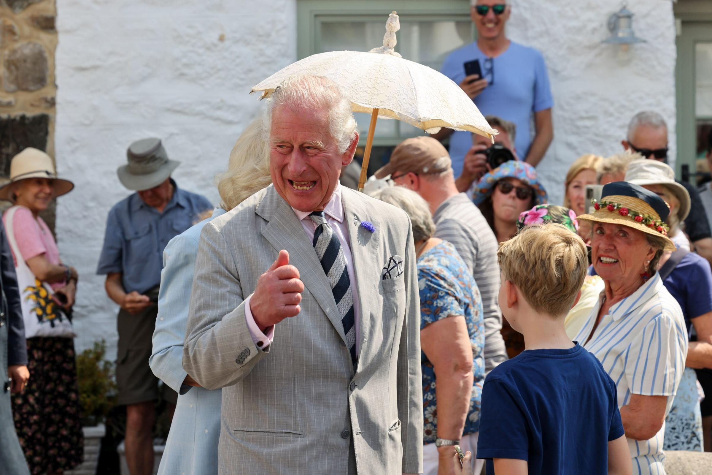Prince Charles was in good form Picture: Greg Martin / Cornwall Live