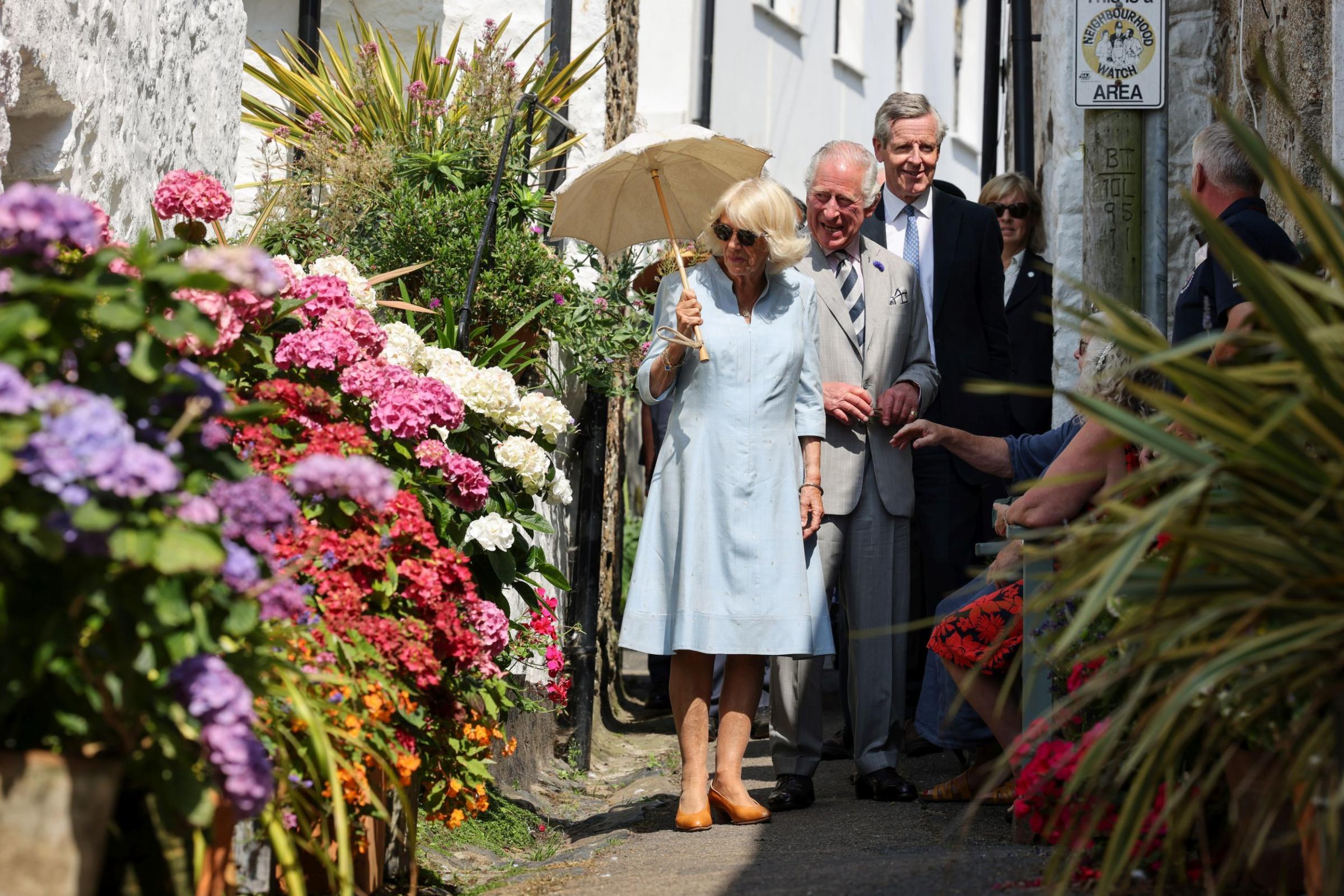 The royal couple get a tour of Mousehole Picture: Greg Martin / Cornwall Live