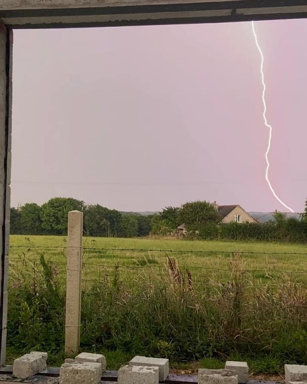 Falmouth Packet: Fork lightning out in the countryside Picture: Catherine Harris Hack