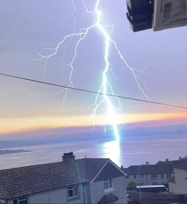 Falmouth Packet: An incredible lightning picture taken by Char Morris in West Cornwall on Tuesday