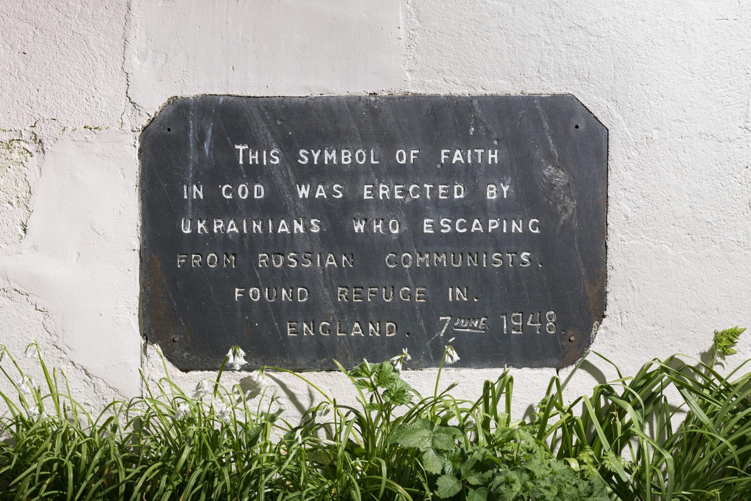 The inscription on the cross Picture: Historic England