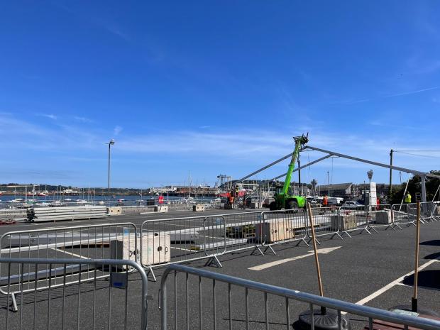 Falmouth Packet: The Marquee is set to take over much of the car park