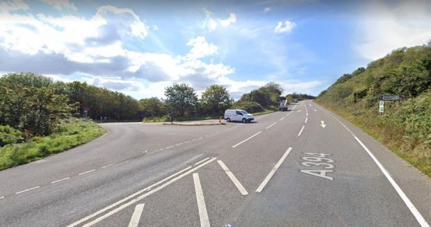 Falmouth Packet: The crash is said to be at the Stopgate junction to Porthleven Picture from file: Google