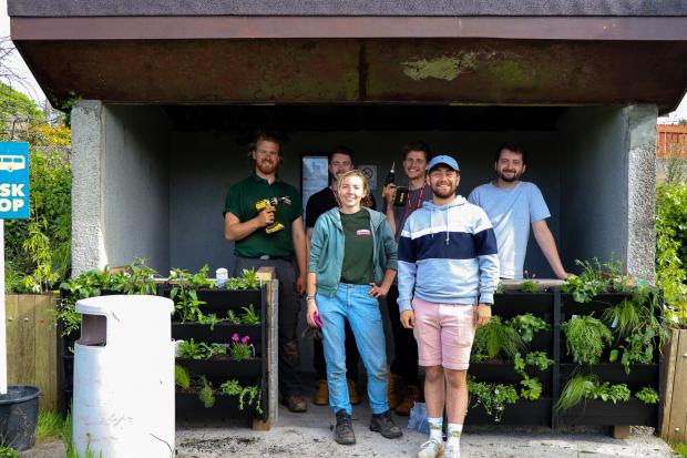Falmouth Packet: Eden Project apprentices install pollinator Buzz Stops around St Blazey, Treverbyn and Roche