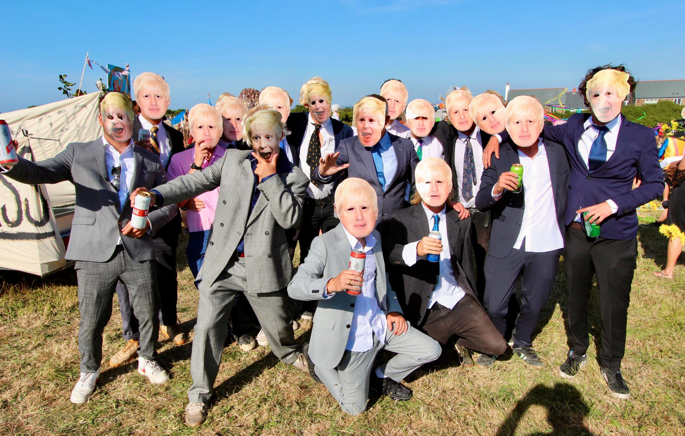 So many Boris Johnsons!! Credit: John Hartley