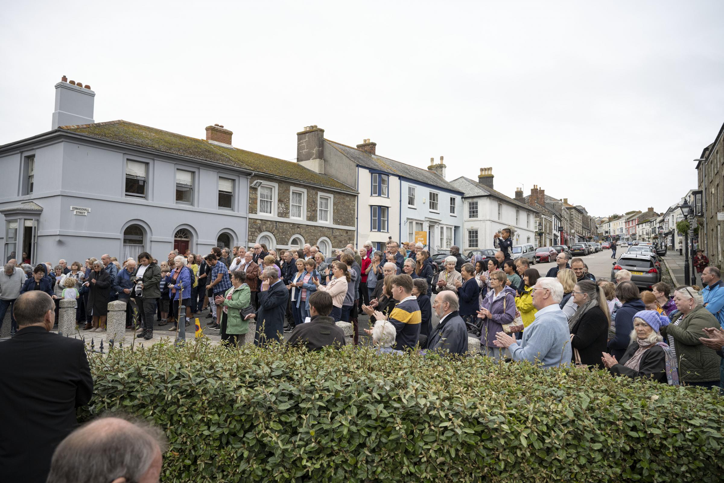 Crowds gathered to see the Proclomation. Picture: Kathy White