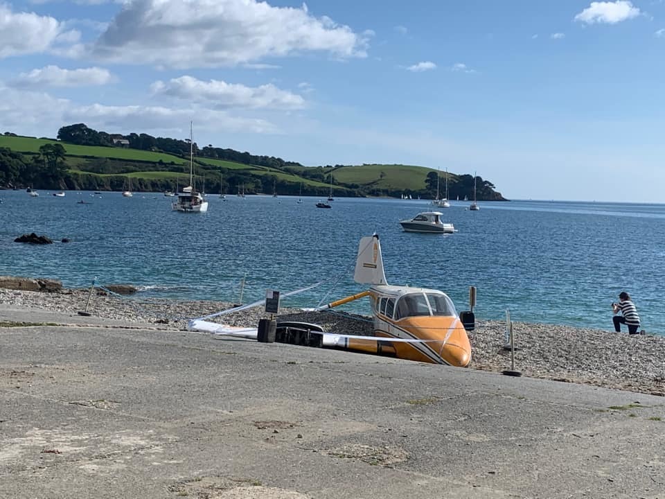 The plane crashed at a beach in the Helford area is not what it seems Picture: Austen Osborne
