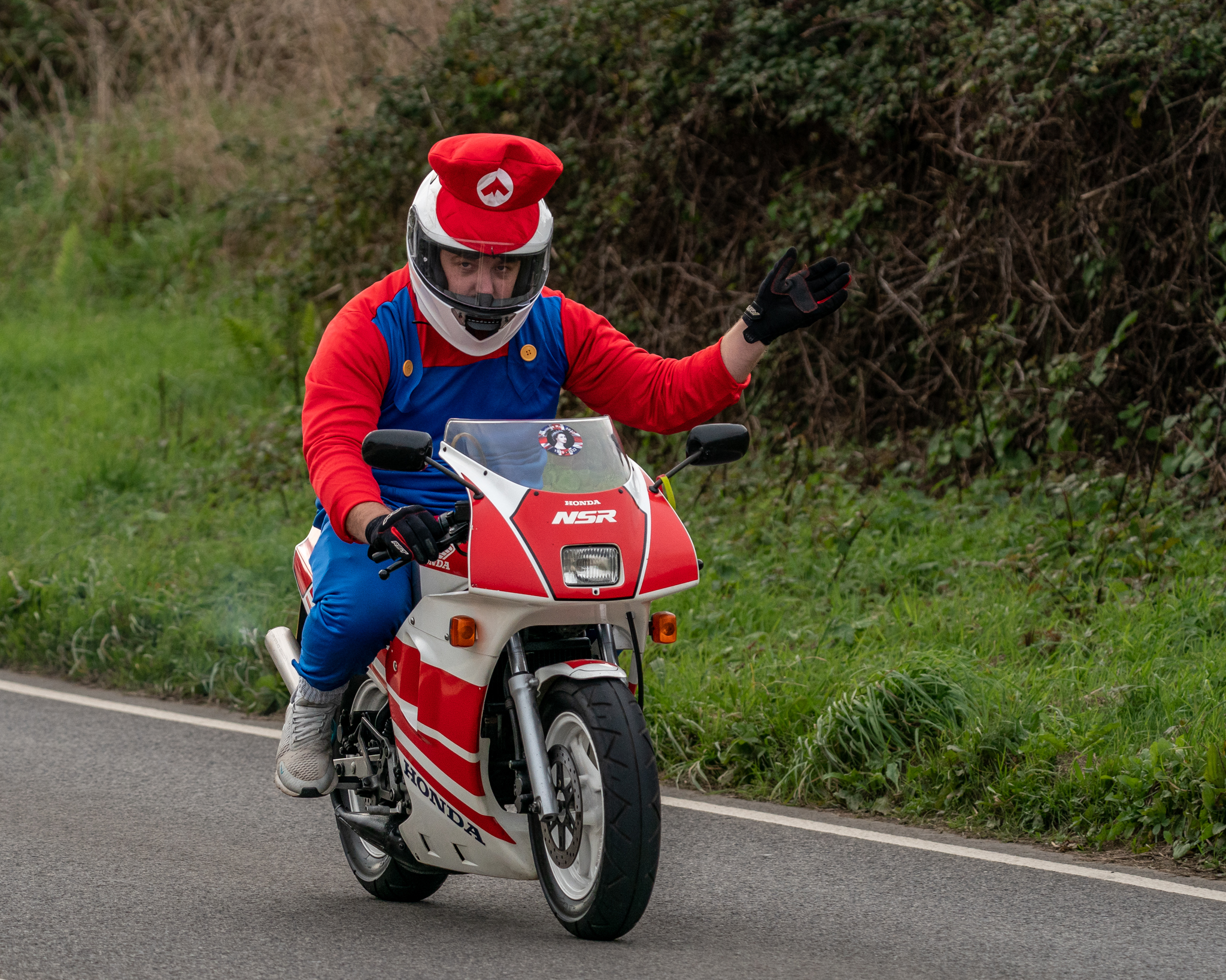 A Super Mario inspired outfit Picture: Stephen Crawford Davies