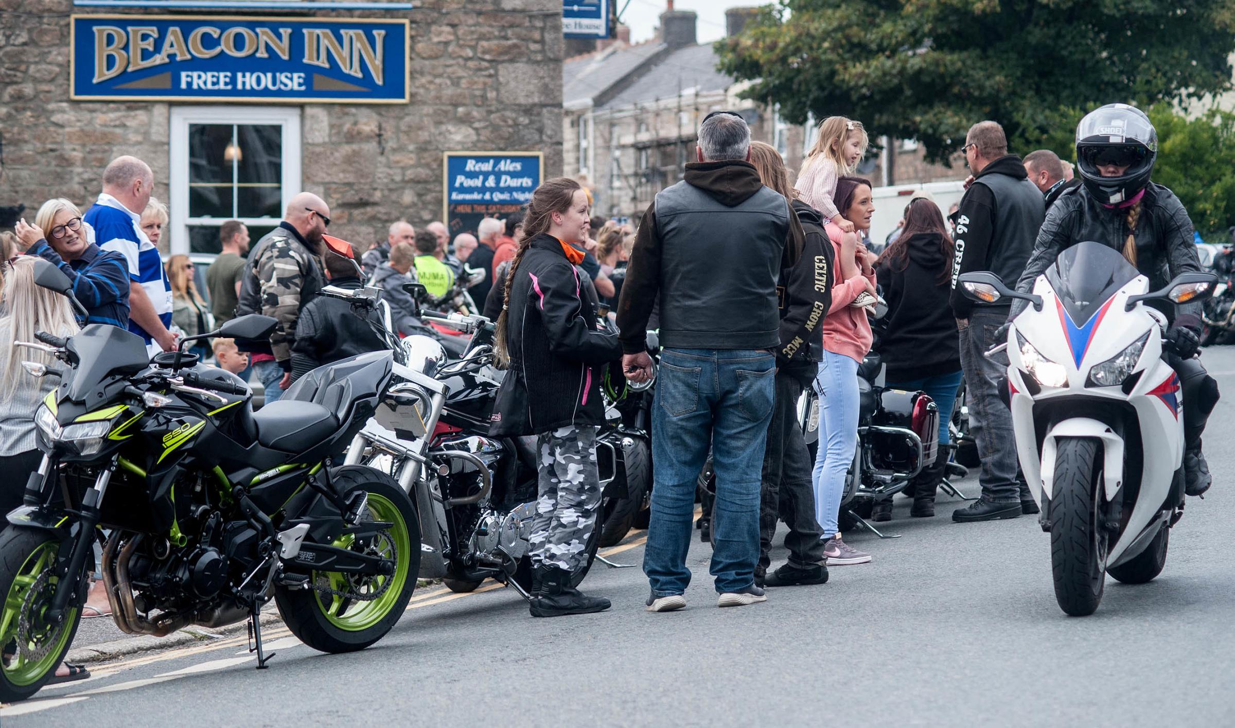 The 2022 Martin Jennings Memorial motorcycle run: Over one thousand riders congregate in Beacon Square where a minutes silence was held in memory of Martin Jennings, on Sunday afternoon. Picture by Colin Higgs