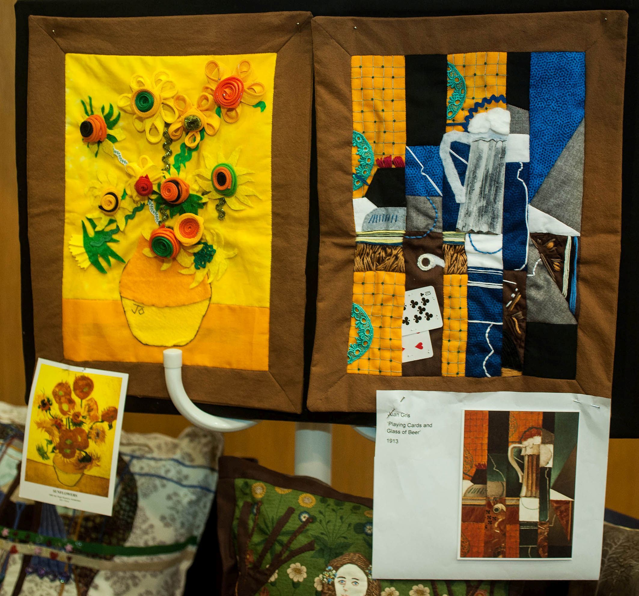 Quilts inspired by famous works of art were also featured. Picture by Colin Higgs