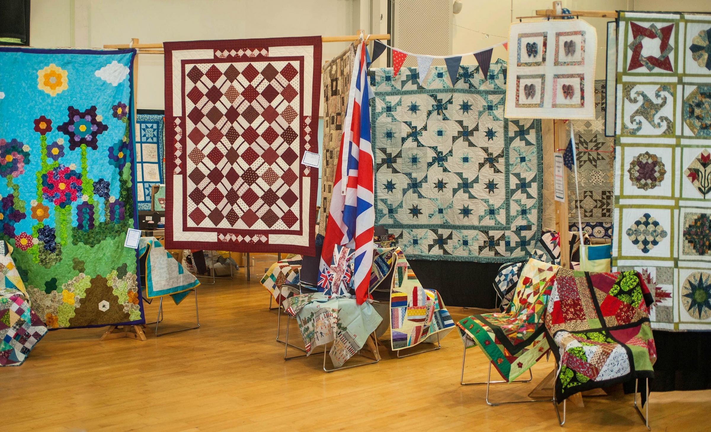 Over 150 quilts were on display at Chy An Bobel on Thursday and Friday. Picture by Colin Higgs 