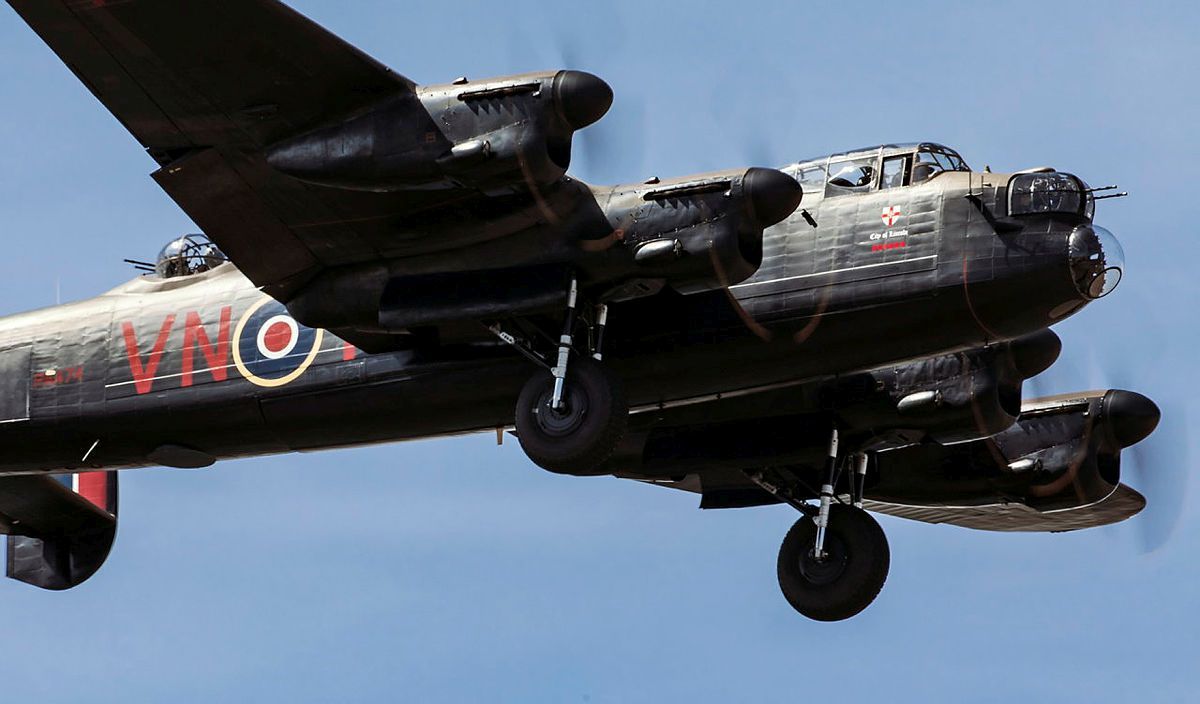An Avro Lancaster, made famous as the Dambusters