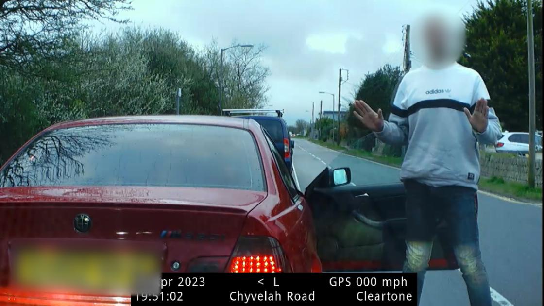 Police video of dangerous driving released after man banned