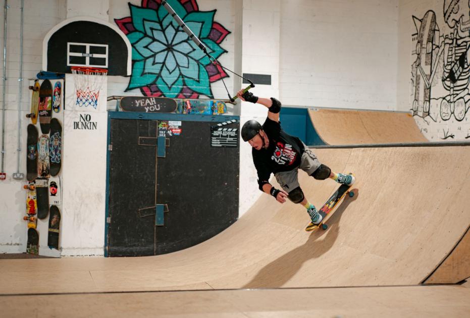 TR7 Indoor Skatepark opening in Roche, Cornwall Saturday 
