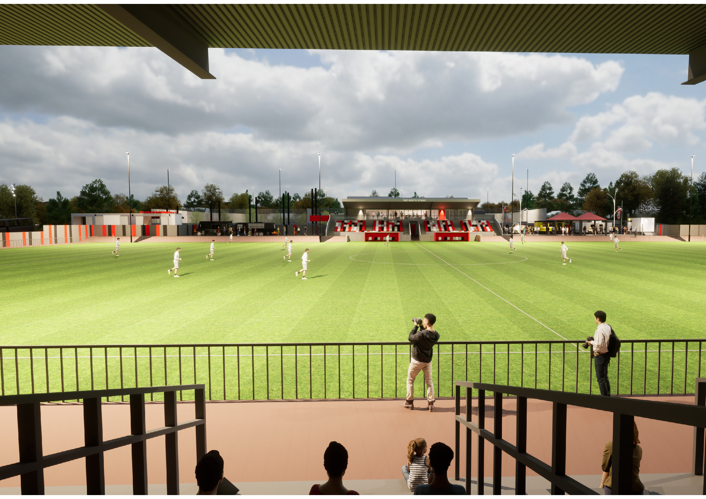 A proposed view onto one of the pitches Image: Truro City FC