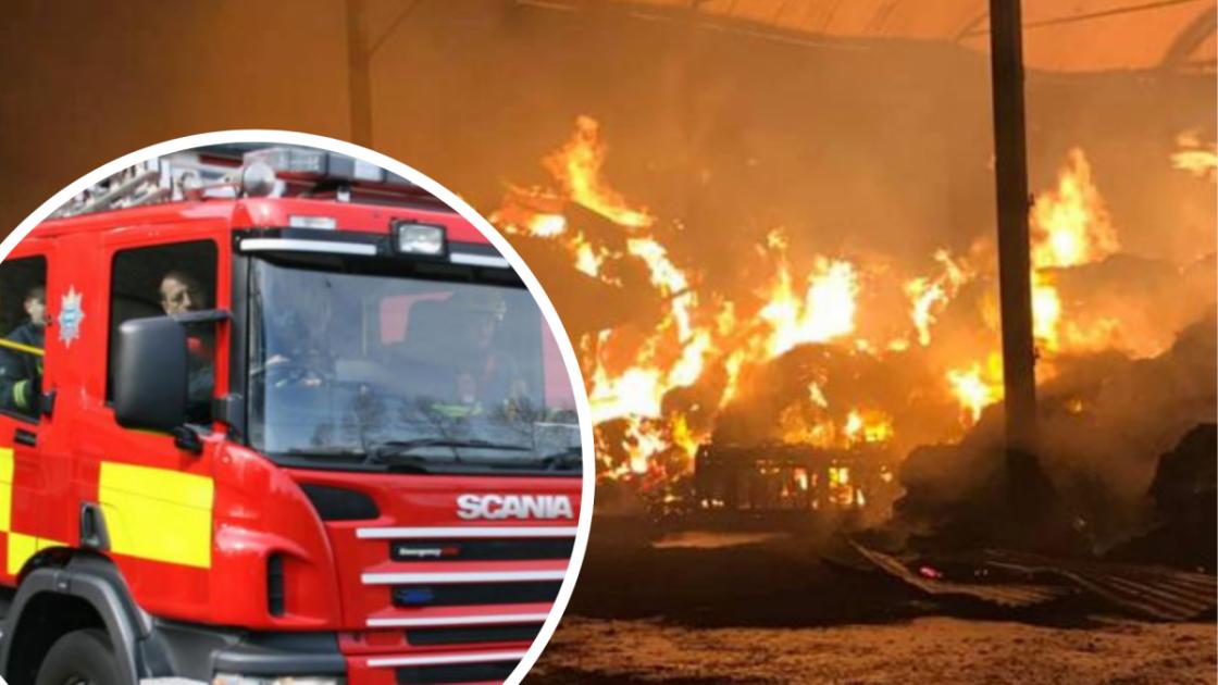 Firefighters put out barn blaze in Liskeard, Cornwall 