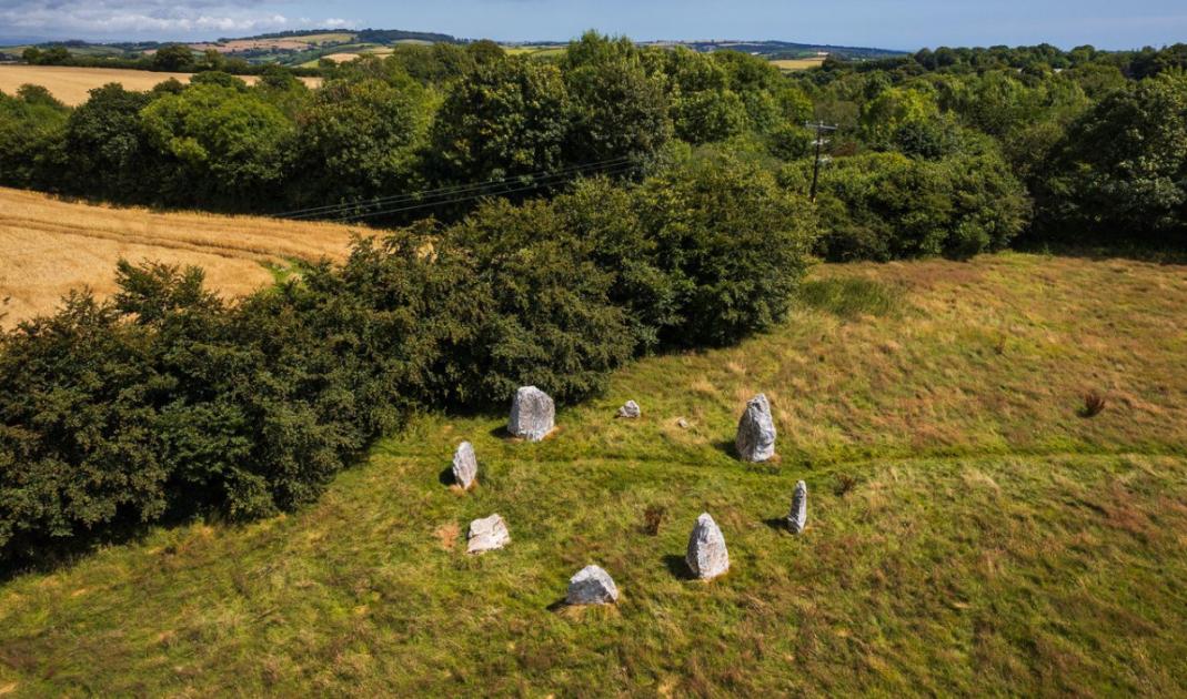 Duloe Stone Circle in Cornwall protected by Heritage Trust 