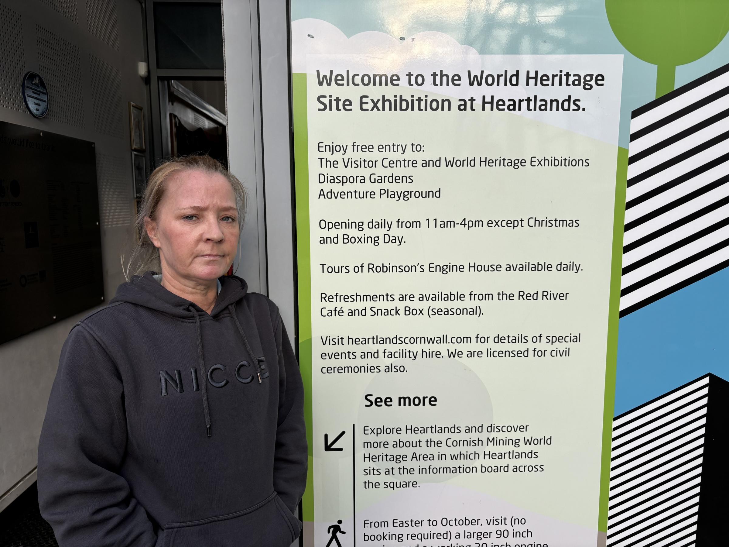 An emotional Dianne Willoughby, who runs the Wheal Play soft play centre, pictured previously after being left devastated by the news that Heartlands will close (Pic: Lee Trewhela / LDRS)
