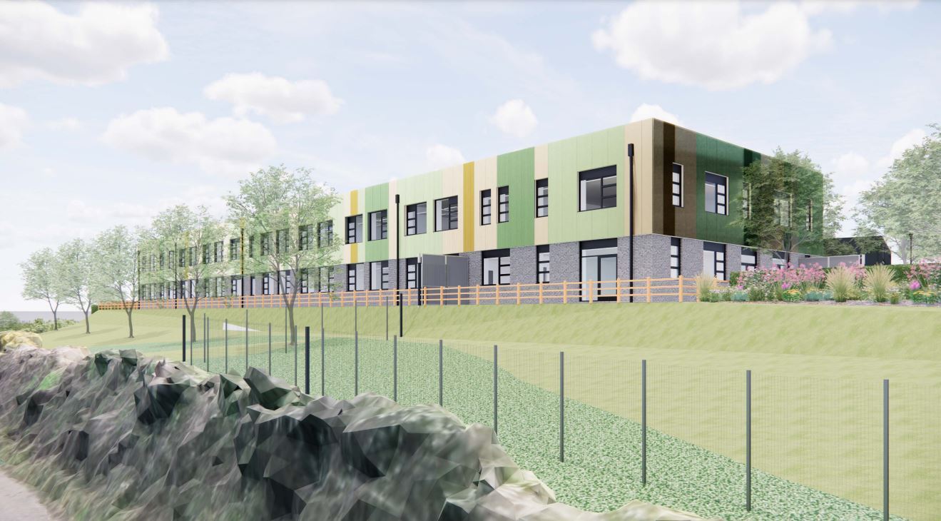 An artist\s impression of the proposed new secondary school in Perranporth (Pic: AHR Architects)