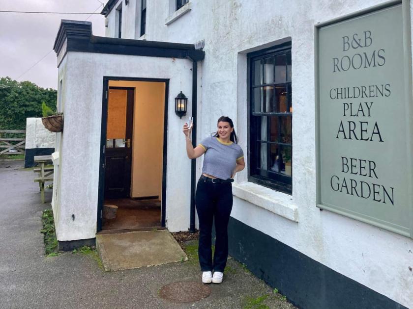 India Rogers, landlady of The Queen's Arms in Breage 