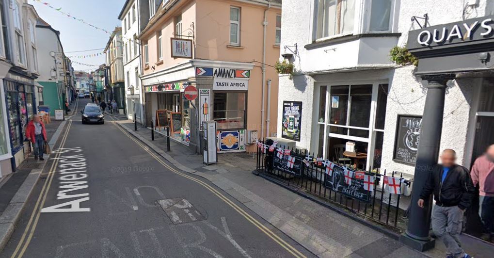 The new Chachacha\s bar will be situated behind Amanzi\s off Arwenack Street in Falmouth (Google Maps)