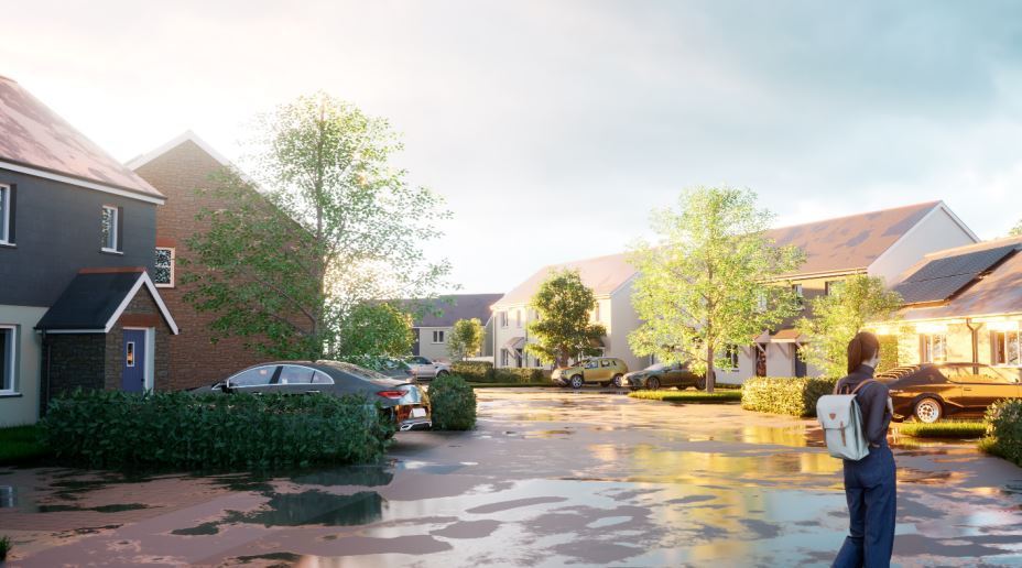 CGI of how the St Erme development could look (Trewin Design Architects)