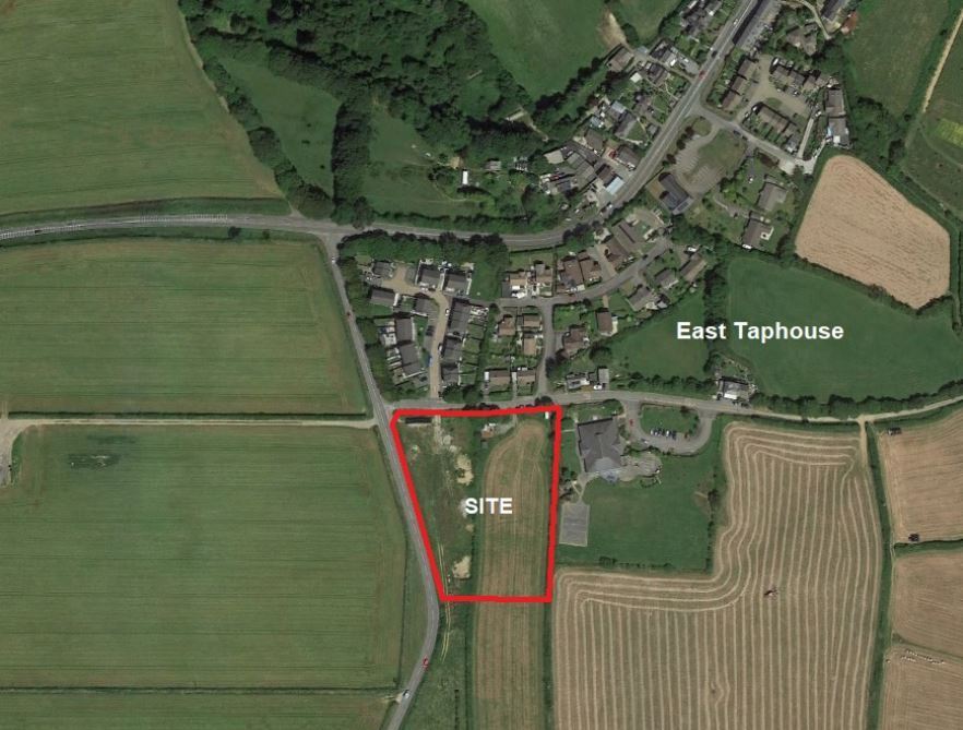 A map showing where the East Taphouse development would be built (Google Maps / Trewin Design Architects)