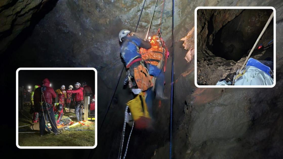 Cavers rescued from abandoned mineshaft in Cornwall after being trapped 14 hours 