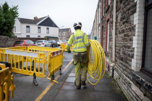 Wales & West Utilities gas upgrade, St Clement Street, Truro 
