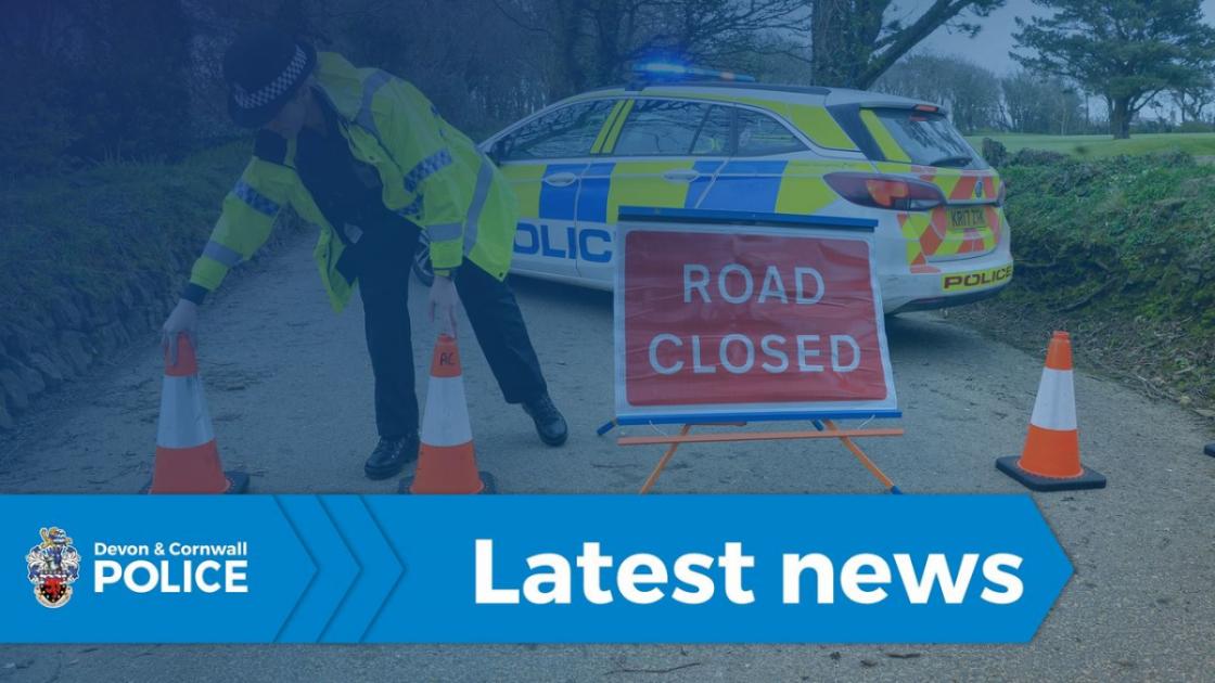 The A39 between Playing Place and Arch Hill currently closed 