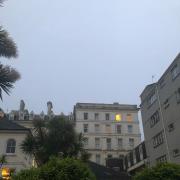 Falmouth Hotel was evacuated this morning. Picture Sarah Cartlidge
