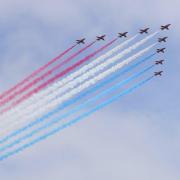 The Red Arrows will be flying over Cornwall on Saturday evening. Picture: PA Images