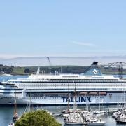 The police officer was staying onboard the Silja Europa in Falmouth to cover the G7 when he contracted Covid. Picture: David Barnicoat