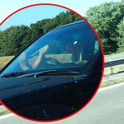 Devon and Cornwall Police have shared an image of a driver demonstrating exactly how not to drive.