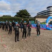 The start of the triathlon. Picture: INTOTRI