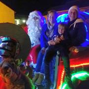 Keri,Trudie and her son with Santa