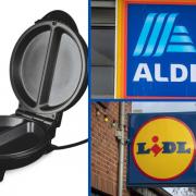 Photos via PA and Aldi, left. Aldi's Specialbuys this week feature the Ambiano Omelette Maker for less.