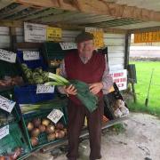 Raymond Arthur sold vegetables and eggs from a stall in his Helston garden for 20 years