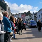 People lined the streets of Helston to pay their final respects to Raymond Arthur