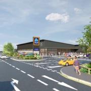A computer generated image of the new Aldi store   Picture: Kendall Kingscott/Cornwall Council