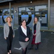 Front (L-R) Partner Kate Bayley, Head of Residential Property Sarah Cowley and Partner and Head of Commercial Property Jo Morgan