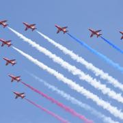 The flypast from Spitfires and Red Arrows will take place as part of the Platinum Jubilee celebrations (PA)