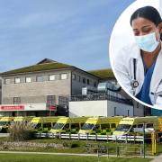 Mask wearing is to return to hospitals in Cornwall  Inset picture: Getty Images