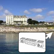 It is proposed to place beach huts at Castle Beach, Falmouth with a winter sauna business  Pictures: Ben Revill/Cornwall Council