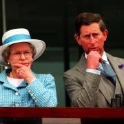 Queen Elizabeth II and King Charles at Epsom races