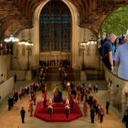 Bryan and Wisdom visited Westminster Hall to pay their respects to Her Majesty on Wednesday. Credit: BBC Iplayer / Bryan Lynch