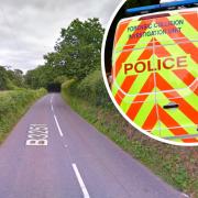 Collision involving a red Hyundai I20 and a grey Citroen Picasso, on the B3252 junction with the B3251 Horning Tops, near Liskeard