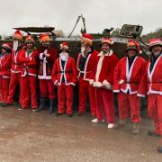 Before they took off on their festive tour around Cornwall