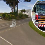 Cornwall Fire and Rescue Services responded to a fire on Meaver Road, Mullion on Tuesday