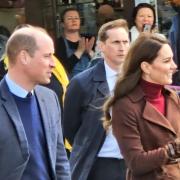 Prince William and Kate Middleton arrive in Falmouth